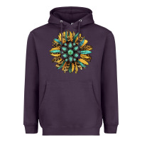 Plum Gemstone Sunflower Heavyweight Hoodie - Bettercallsaul