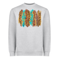 Heather Grey western brushstrokes Heavyweight Sweatshirt - AdoDesignShop