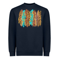 Navy western brushstrokes Heavyweight Sweatshirt - AdoDesignShop