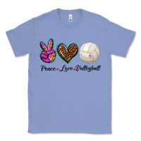 Colony Blue peace love volleyball Classic Tee - BarkalooDesign