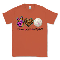 Copper peace love volleyball Classic Tee - BarkalooDesign