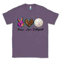 Lavender peace love volleyball Classic Tee - BarkalooDesign