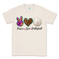 Natural peace love volleyball Classic Tee - BarkalooDesign