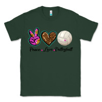 Sports Green peace love volleyball Classic Tee - BarkalooDesign