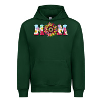 Forest Green Tie dye sunflower Mom Mother's Day Urban Hoodie - HowdyJamesFarm