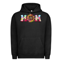 Pigment Black Tie dye sunflower Mom Mother's Day Urban Hoodie - HowdyJamesFarm