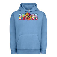 Pigment Pebble Blue Tie dye sunflower Mom Mother's Day Urban Hoodie - HowdyJamesFarm