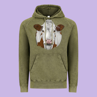Simmental Vintage Hoodie Designed By Jahusdesignshop
