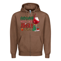 Chestnut mommy needs her jingle juice Zipper Hoodie - MaliasSmallBusiness