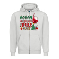 Dove Grey mommy needs her jingle juice Zipper Hoodie - MaliasSmallBusiness