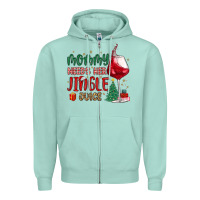 Seafoam mommy needs her jingle juice Zipper Hoodie - MaliasSmallBusiness