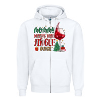 White mommy needs her jingle juice Zipper Hoodie - MaliasSmallBusiness