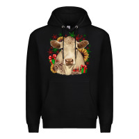 Black christmas charolais Premium Hoodie - JahusDesignShop