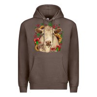 Coffee christmas charolais Premium Hoodie - JahusDesignShop