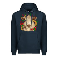 Navy christmas charolais Premium Hoodie - JahusDesignShop