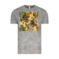 Cloud Rock aztec bull skull Vintage Tee - BundleAndBundleShop