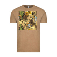 Vintage Coffee aztec bull skull Vintage Tee - BundleAndBundleShop