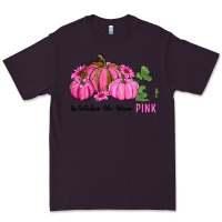 Plum in october we wear pink pumpkin and sunflowers Premium Tee - RanaPortraitStore