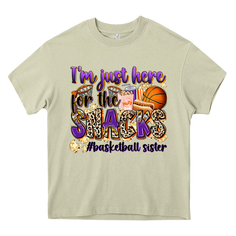 I'm Just Here For The Snacks #basketball Sister Heavy Core Tee by Zillion Design Studio | Teevron