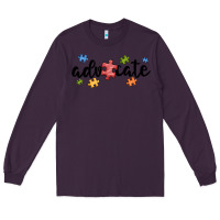 Plum advocate autism Long Sleeve Tee - MaliasSmallBusiness