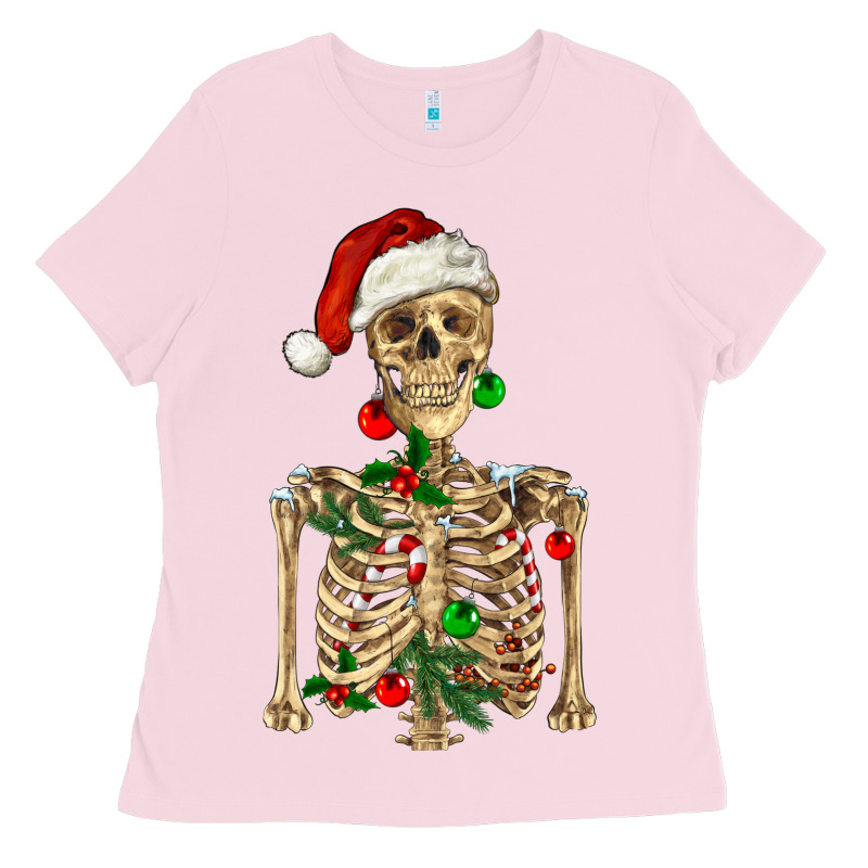 Christmas Skeleton Ladies Tee by RanaPortraitStore | Teevron