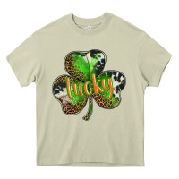 Mossy st. patricks day lucky shamrock Heavy Core Tee - BarkalooDesign