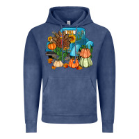 Vintage Denim Thanksgiving turkey truck Vintage Hoodie - Artiststas
