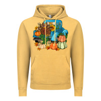 Vintage Mustard Thanksgiving turkey truck Vintage Hoodie - Artiststas