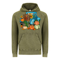 Vintage Olive Thanksgiving turkey truck Vintage Hoodie - Artiststas