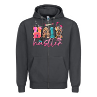 Smoke hair hustler Zipper Hoodie - MaliasSmallBusiness