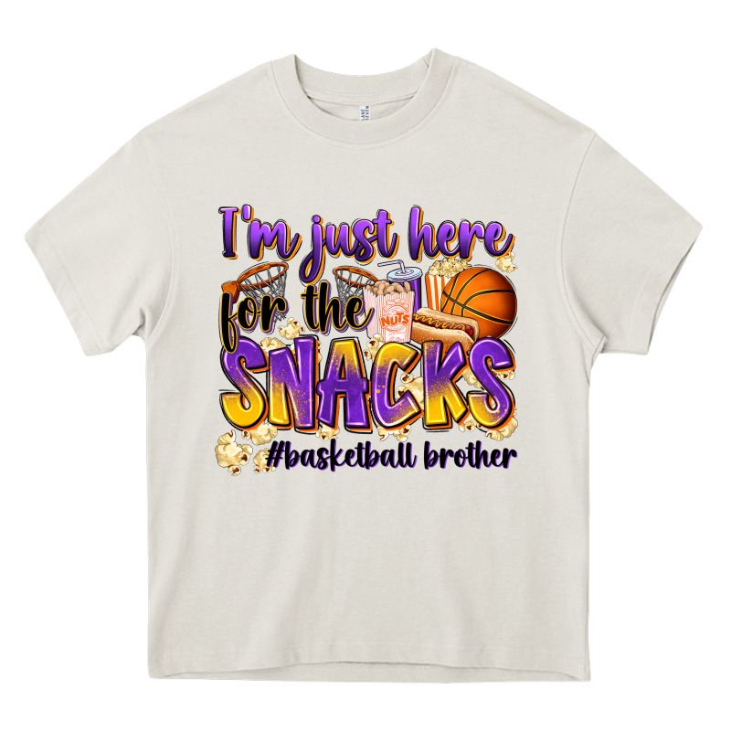 I'm Just Here For The Snacks #basketball Brother Heavy Core Tee by Zillion Design Studio | Teevron