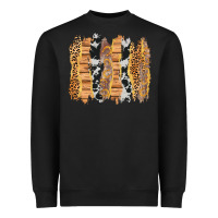 Black western brushstrokes Heavyweight Sweatshirt - AdoDesignShop
