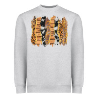 Heather Grey western brushstrokes Heavyweight Sweatshirt - AdoDesignShop