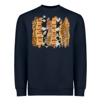 Navy western brushstrokes Heavyweight Sweatshirt - AdoDesignShop