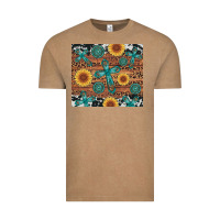 Vintage Coffee cross gemstone and sunflower Vintage Tee - Artiststas