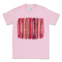 Bubblegum Pink valentines day leopard glitter brushstroke Classic Tee - Jasminsmagicworld