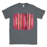 Charcoal Heather valentines day leopard glitter brushstroke Classic Tee - Jasminsmagicworld