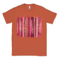 Copper valentines day leopard glitter brushstroke Classic Tee - Jasminsmagicworld