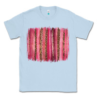Dusty Blue valentines day leopard glitter brushstroke Classic Tee - Jasminsmagicworld