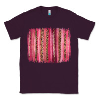 Plum valentines day leopard glitter brushstroke Classic Tee - Jasminsmagicworld