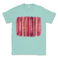 Seafoam valentines day leopard glitter brushstroke Classic Tee - Jasminsmagicworld