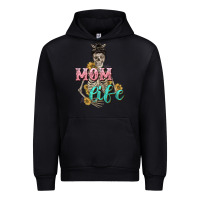 Black Mom life with skull Mother's Day Urban Hoodie - CowGirlArtShop