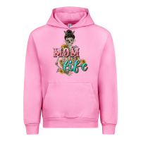 Fuchsia Pink Mom life with skull Mother's Day Urban Hoodie - CowGirlArtShop