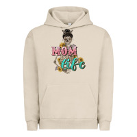 Pigment French Oak Mom life with skull Mother's Day Urban Hoodie - CowGirlArtShop