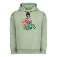 Pigment Oil Green Mom life with skull Mother's Day Urban Hoodie - CowGirlArtShop