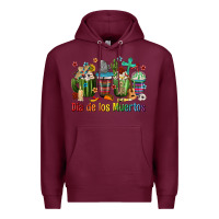 Burgundy Mexican Dia De Los Muertos Coffee Cups Premium Hoodie - texasbilliewilder