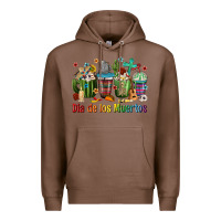 Chestnut Mexican Dia De Los Muertos Coffee Cups Premium Hoodie - texasbilliewilder