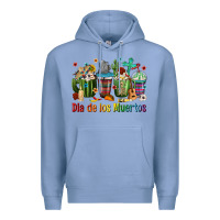 Colony Blue Mexican Dia De Los Muertos Coffee Cups Premium Hoodie - texasbilliewilder