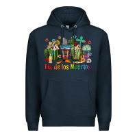 Navy Mexican Dia De Los Muertos Coffee Cups Premium Hoodie - texasbilliewilder