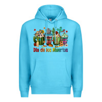Ocean Blue Mexican Dia De Los Muertos Coffee Cups Premium Hoodie - texasbilliewilder